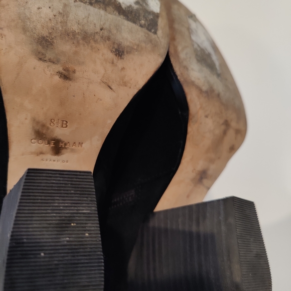 Cole Haan Minna Suede Leather Heel Ankle Boots - Picture 11 of 11